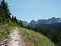 Granite Park trail up from the loop