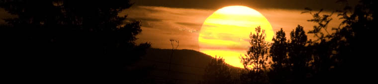 Montana fires smoke adding extra color to a Montana sunset