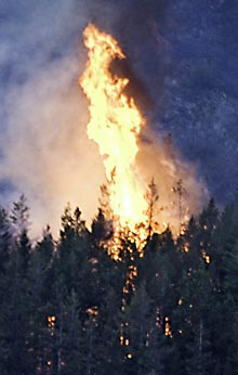 Glacier National Park St Mary Red Eagle Fire